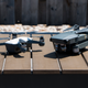 Bear in mind: the Spark in flying mode (left) is roughly half the size of a folded up Mavic Pro (right). The Mavic Pro gets about twice as big, when you unfold it.